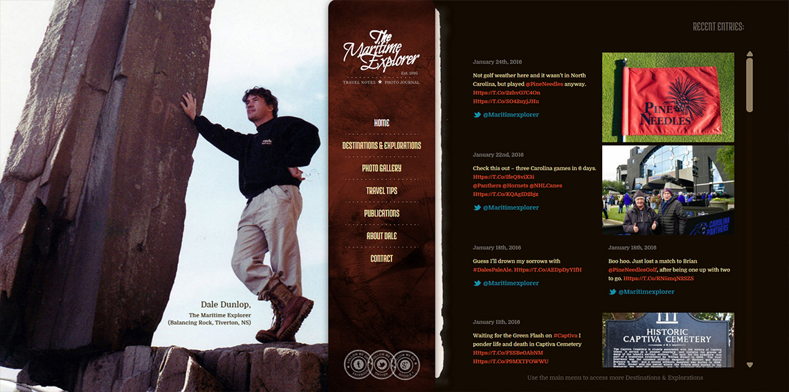 Tina Olivero Web Design Homepage