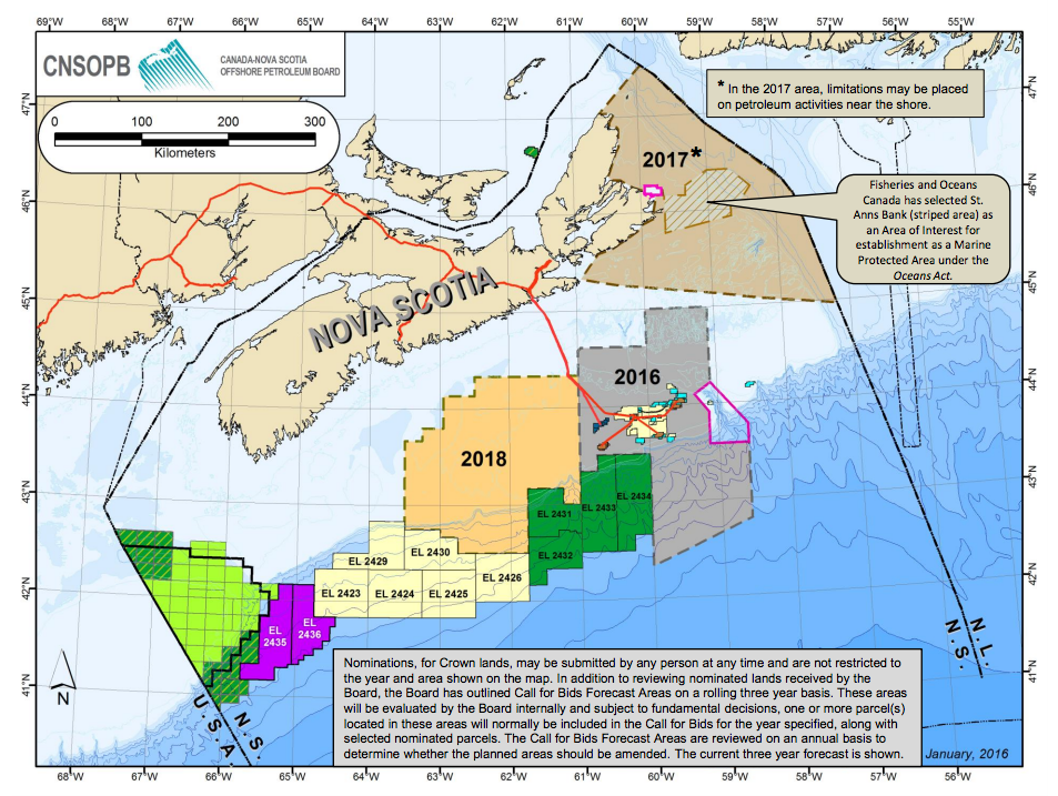 Offshore NS Call for Bids